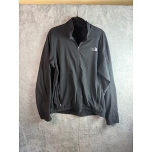 THE NORTH FACE Jacket Mens L Black Apex Bionic Soft Shell Flawed